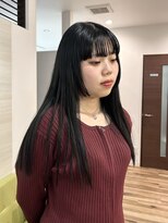 ハノン(Hanon) 姫カット×パツッとロングヘア