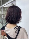 メリハリパーマ×ボブ