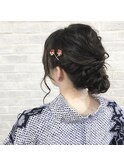 【☆】浴衣ヘアアレンジ・ヘアセット 着物ヘア