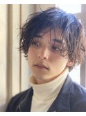 Belleメンズ　アンニュイパーマのミディアム　《吉祥寺》