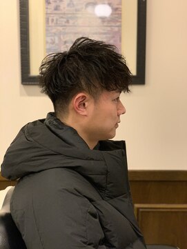ヒロギンザバーバーショップ 神楽坂店(HIRO GINZA BARBER SHOP) ツーブロックショート+ツイストスパイラル