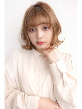 ノース イースト 高円寺店(north east) ナチュラルボブ/オレンジ系/ベージュ系