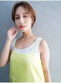 伸ばしかけ前髪/ショート/かきあげ/ンベージュ/髪質改善20代30代