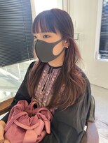 モイシェン(mauschen)&nbsp;ロングスタイル×ピンクインナーカラー