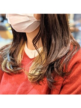 ナンバー イル デュッカ 札幌(N° il duca) チラ見せおしゃれインナーカラー