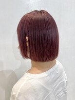 ペイジバイネオリーブ 吉祥寺店(Paige by Neolive)&nbsp;切りっぱなしボブ×チェリーピンクブラウン