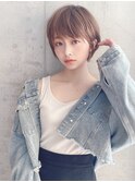 【Say.福岡】 ミルクティー×ベージュ×シルキーベージュ×前髪