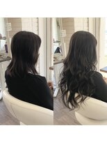 クラン ヘアーアンドスタジオ(CLAN hair & studio)&nbsp;ハイトーンエクステブリーチインナーミルクティーベージュ
