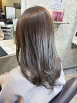 ヘアーエポック(hair epoque) くびれヘルシースタイルふんわりカールショコラアッシュ