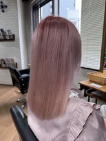 ビスイル 秋葉原店(Vis ill) ダブルカラーケアブリーチベージュピンクボブミニウルフリタッチ