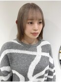 花田/ボブ/切りっぱなしボブ/小顔/ミルクティーベージュ/下北沢