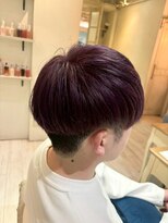 ナンバー ユアイロ 川崎(N° uairo)&nbsp;【和田】爽やかショート/刈り上げ/ダークレッド/メンズショート