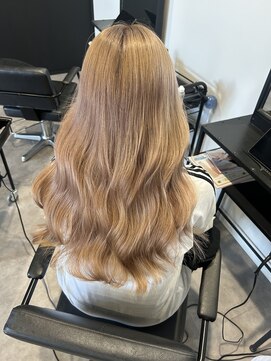 ナンバー(number+) 10代20代韓国風ブリーチカラーミルクティー