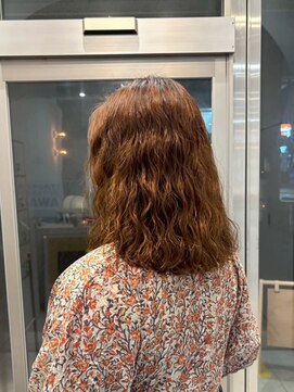 ピピバイヨーク(pipi, by yoke.) セミロングパーマ/オレンジブラウン