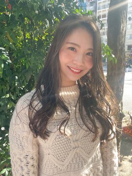 ロンドプランタン 恵比寿(Lond Printemps) 韓国くびれヘア/顔周り/レイヤーカット/黒髪/ロング/前髪/恵比寿