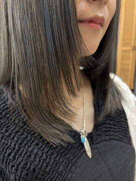 アルター(aL ter) 【顔まわりレイヤー】くびれヘア/アプリコットオレンジ/中島