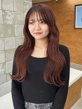 トゥコ(tuco) 暖色カラー レッドカラーレッドブラウン ロングヘア 春カラー