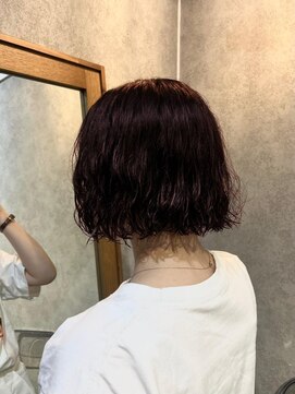 エン(en.) ♪ブリーチ無しでも叶えられる！ワインレッドカラー！