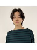 「大人の色気」ミディアムセンターパートヘア
