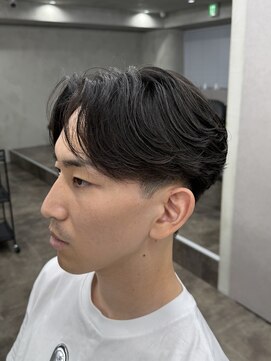 ニコ トウキョウ ロジック(nico TOKYO Logic) メンズセンターパート曲がる縮毛矯正アップバング