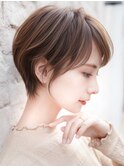 大人可愛い30代40代50代小顔◎マッシュショートボブウルフカット