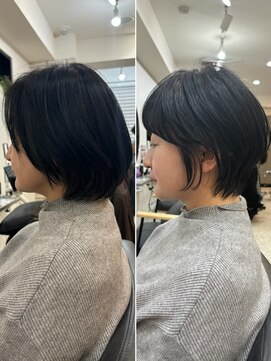 メモリーズ 銀座(Memories) 30代40代50代白髪ぼかし丸みショートくびれショート