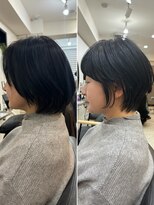 メモリーズ 銀座(Memories) 30代40代50代白髪ぼかし丸みショートくびれショート