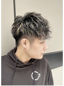 ベンジー 福間(benji) メンズハイライト×パーマ