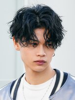 フィフス 大分(fifth)&nbsp;大分シャドウパーマメンズカットラウンドマッシュセンターパート