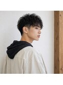 メンズツーブロックナチュラルショート　20代 30代 40代 50代 