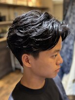 エクファフォーメン(EX-FA FOR MEN) リバースセンターパート/ニュアンスパーマ/ダウンバング/瀬田