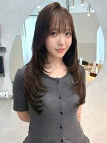 ジーナ 札幌大通(Zina) 美髪*内巻きハイレイヤー*マロンベージュ*Zina札幌大通