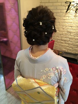 ヴィダ クリエイティブ ヘアーサロン(Vida creative hair salon) 訪問着着付け　ヘアセット