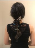ヘアクリップアレンジ