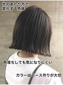 大人気!切りっぱなしボブ♪3Dハイライトで立体感をプラス
