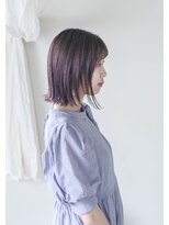 ホワイトルーム(White Room) パープルベージュのボブスタイル♪