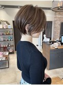 《30代40代》白髪ぼかしハイライト×前下がりボブ【イケダ】