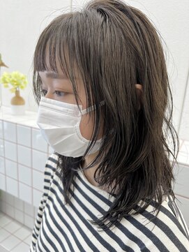 リル(re'll) 《花屋併設》シアーグレージュ［酸性ストレート/ヘアセット]