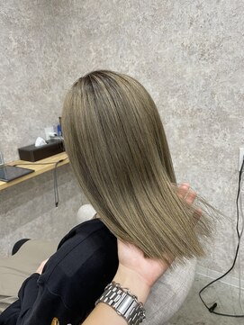 インスヘアー 東加古川店(INCE HAIR) ミルクティーベージュ【中野】