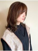 大人可愛いミディアムレイヤースタイル/レイヤーロング