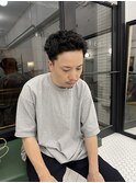 ハイライト波巻きマッシュアップバング束感ショート45