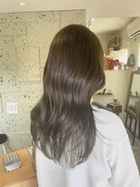 しなこ美容室&nbsp;オリーブベージュ【ブリーチなしダブルカラー】