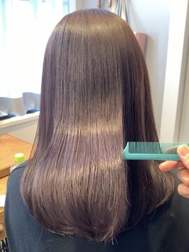 オリンテ バイ レシッド 表参道(orente by rcid) レイヤーカット×ピンクグレージュ×髪質改善カラー