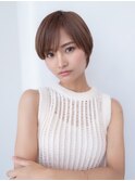 20代30代大人かわいい丸みショート似合わせカット小顔前髪