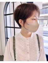 ノウル 中野(NoWL)&nbsp;ボブショート中野グレージュハイライトケアブリーチイルミナ4205