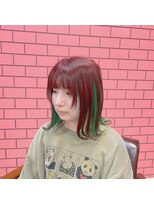 キャンディーエッグ(Candy egg)&nbsp;原口☆赤茶＋インナーエメラルド☆福岡久留米