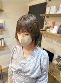 インナーカラー×ペールピンク