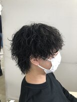 オーシャントーキョー(OCEAN TOKYO)&nbsp;メンズパーマツイスパ波巻きスパイラルマッシュセンターパート