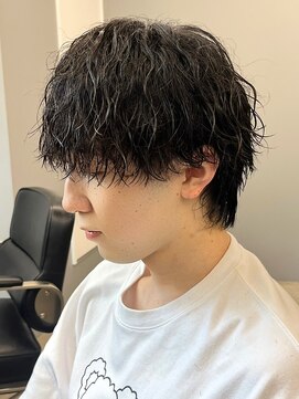 エルマーク 梅田中津(L-MARK) マッシュスパイラルパーマツイストスパイラル波巻きメンズ