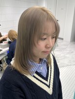 ゼスト ジグ(ZEST ZIGU)&nbsp;レイヤーカット　ベージュカラー　mao 吉祥寺